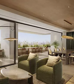 BPTP GAIA Residences Amenities - Sky Garden - Co-Working Lounge